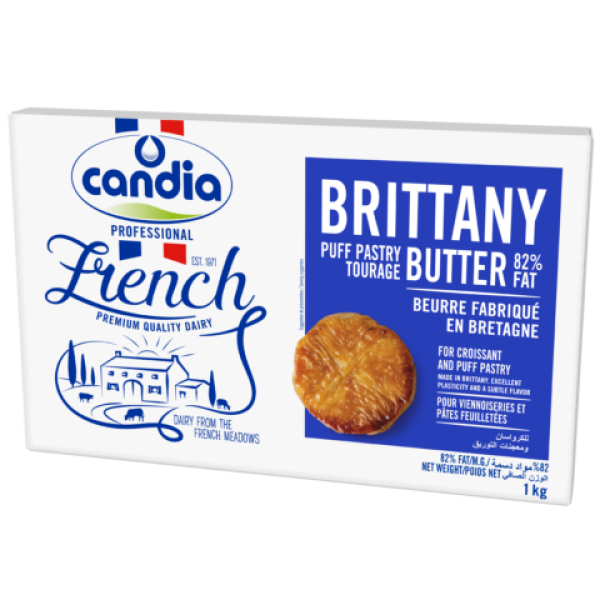 Candia Brittany Puff Pastry 1kg (82% Fat)